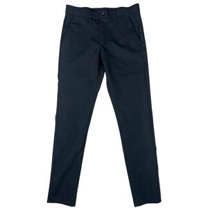 Plain & Plaid Skinny Fit Mens Dress Pants Black Size 30x32